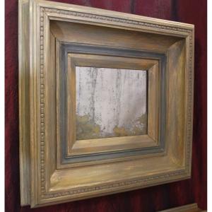 Pair Of Abstract Landscape Paintings, Painting Mirrors, 50 X 54 Cm