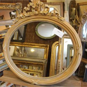 59 X 55 Cm, Louis XVI Style Oval Mirror
