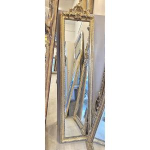 Mirror "between Two" Gilded Shell Old Ice 40*160 Cm