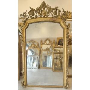 Very Large Antique Carved Mirror, 140*236 Cm