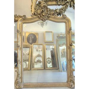 Louis XV Bevelled Mirror Carved Wood 115*156 Cm