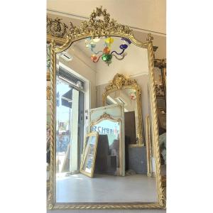 Napoleon III Gilded Bevelled Mirror 115*200cm