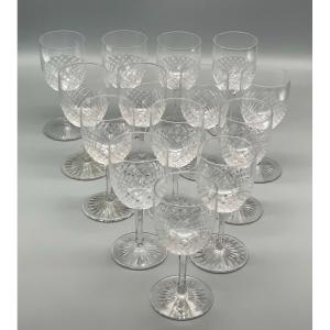 Saint Louis 14 White Wine Glasses Roty