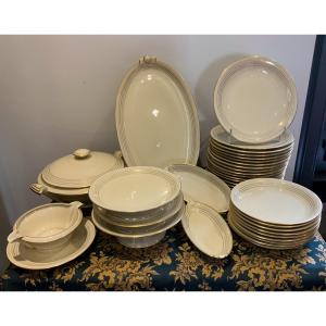 Porcelain Table Service 35 Pieces Former Royal Limoges Factory