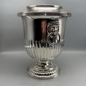 Louis XIII Style Silver Metal Cooler