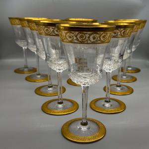 Saint Louis 11 Thistle Water Glasses