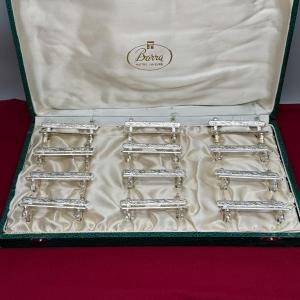 12 “benches” Knife Rests, Orfèvrerie Barra Paris 