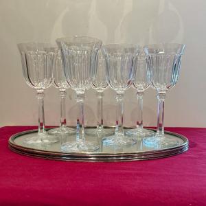 Set Of 7 Crystal Water Glasses