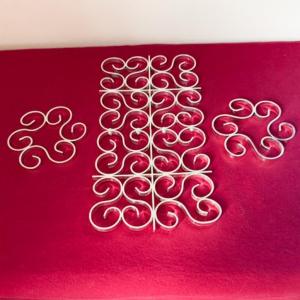 Christofle Large Trivet And 2 Arabesque Bottle Coasters