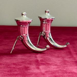 Pair Of Silver Salt Shakers