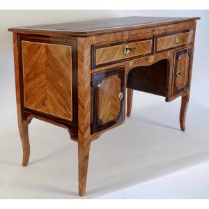 Rosewood And Kingwood Veneer Fall-front Desk From The Transition Period Louis XV-louis XVI
