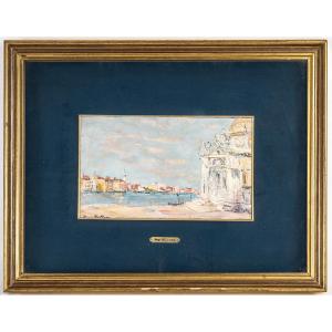 Serge Belloni (1925-2005) - Iconic Venice View Of The Grand Canal Oil On Canvas, Circa 1979