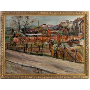 Lucien Adrion (1889-1953) The Market Gardens Of Paris Oil On Canvas Circa 1910