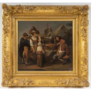 The Tooth Puller Dutch School Circa 1700, Follower Of Pieter De Bloot