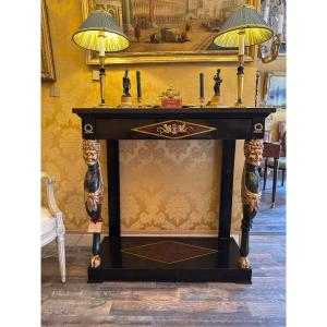 Empire Console Decorated With Satyrs Italy Circa 1810