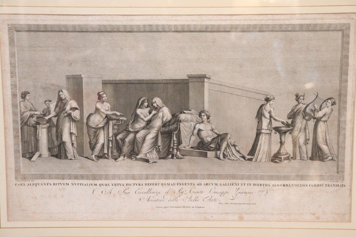 Alessandro Mochetti, Scena figurativa, Acquaforte antica, XVIII secolo-photo-2