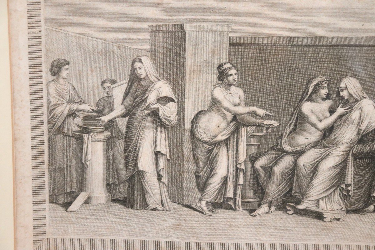 Alessandro Mochetti, Scena figurativa, Acquaforte antica, XVIII secolo-photo-2