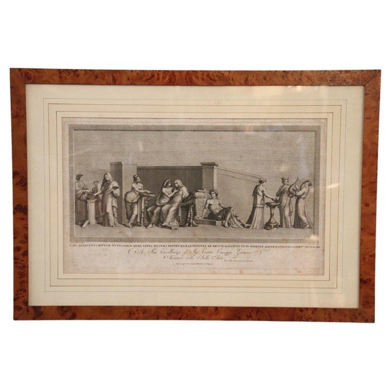 Alessandro Mochetti, Scena figurativa, Acquaforte antica, XVIII secolo