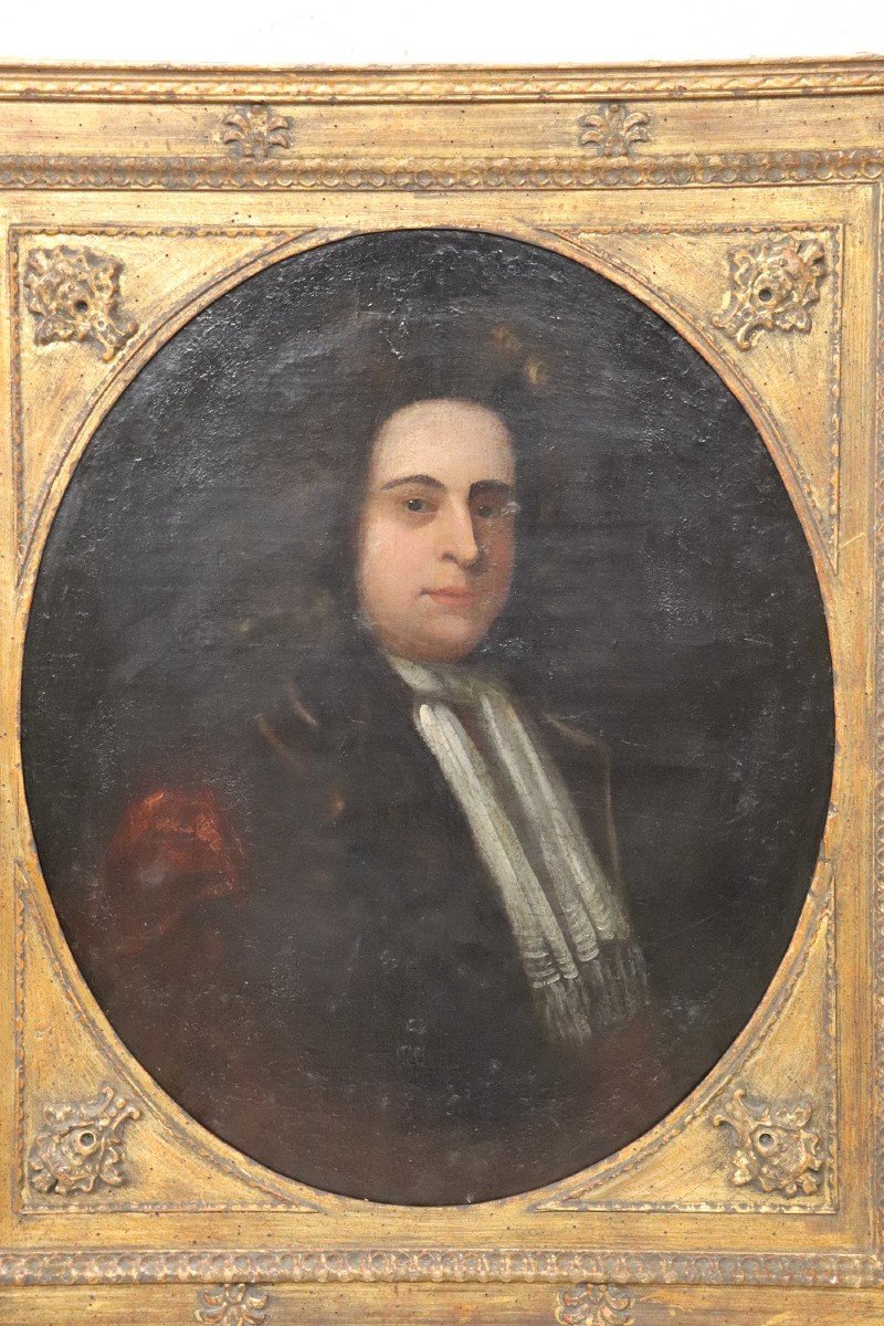 Ritratto di gentiluomo, olio su tela, XVIII secolo-photo-2