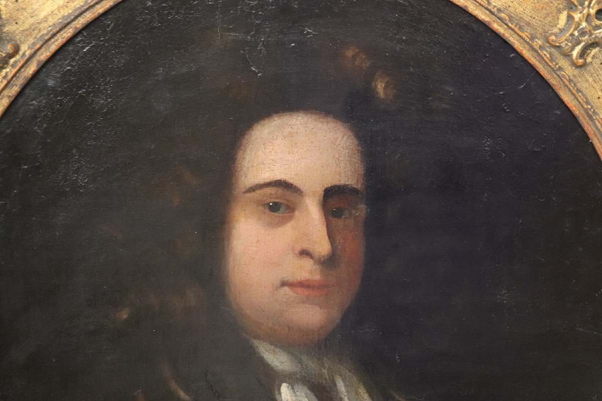 Ritratto di gentiluomo, olio su tela, XVIII secolo-photo-3