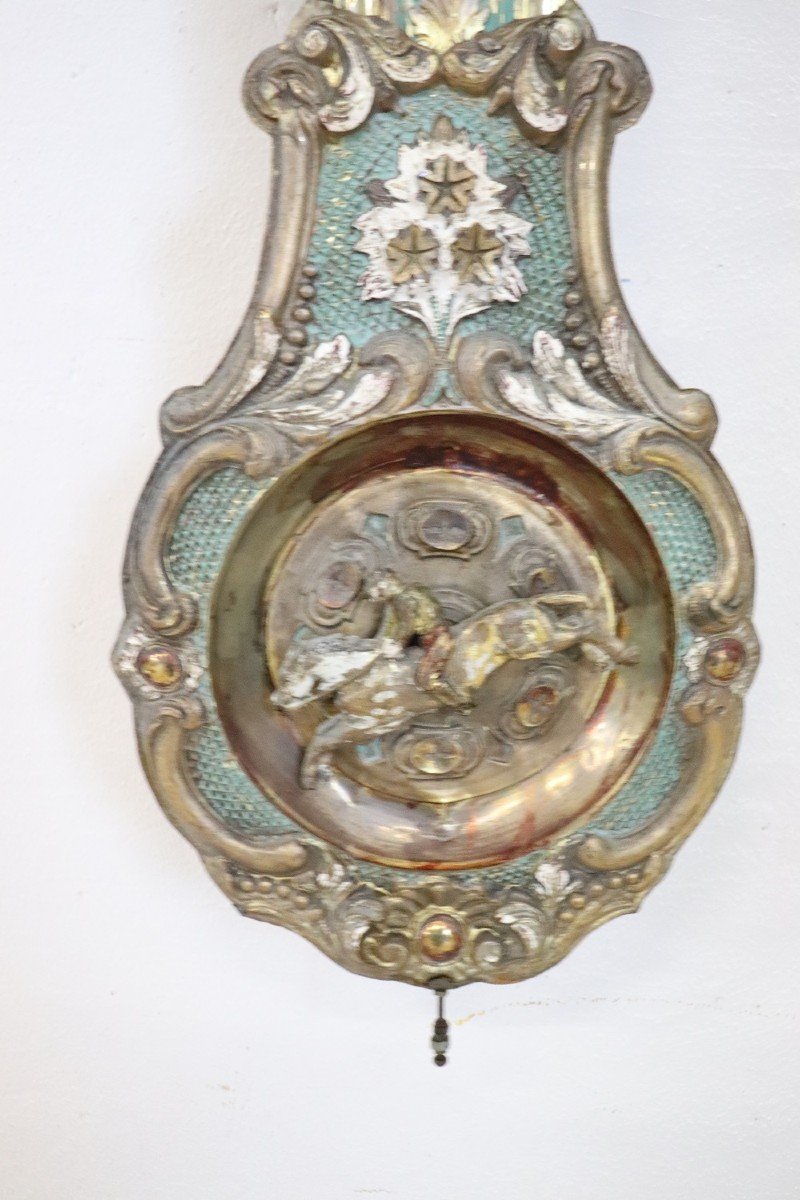 Orologio da parete in bronzo, XIX secolo-photo-1