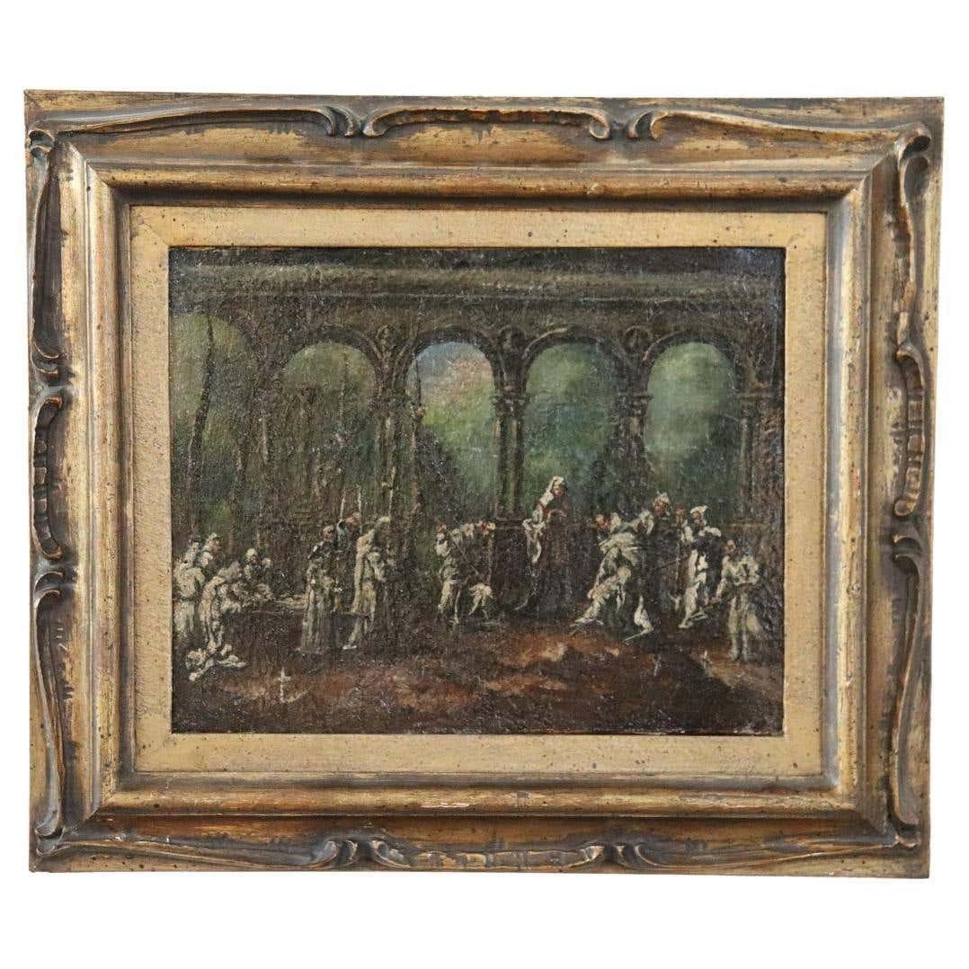 Dipinto antico, XVIII secolo, Olio su tela
