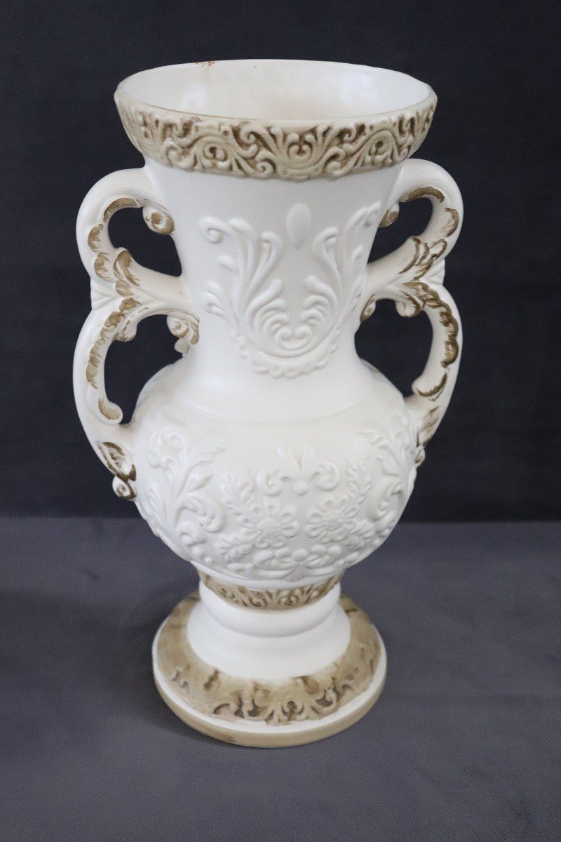 Vaso in porcellana  dipinto a mano di Capodimonte-photo-3