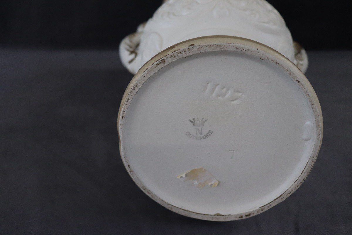 Vaso in porcellana  dipinto a mano di Capodimonte-photo-7