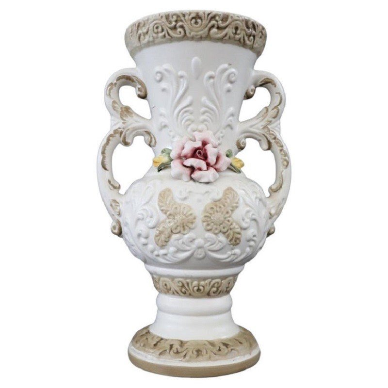 Vaso in porcellana  dipinto a mano di Capodimonte