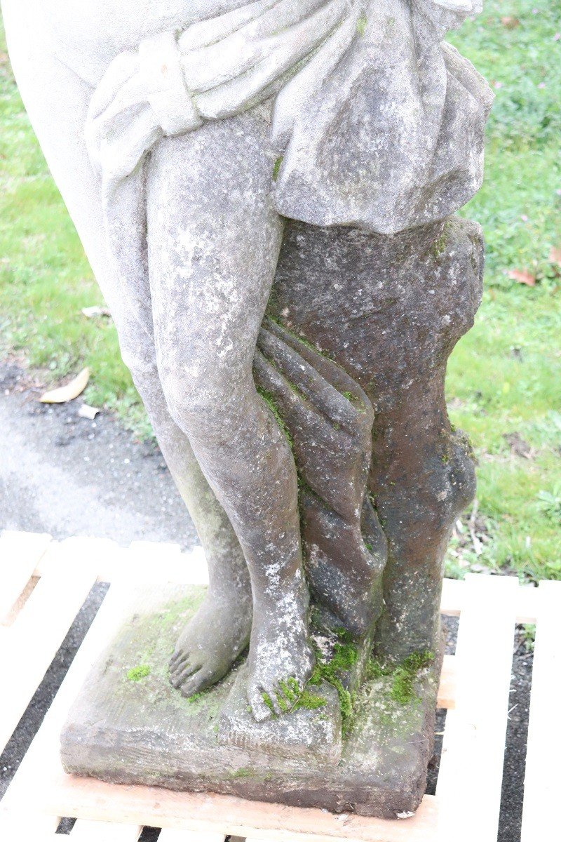 Leda e il cigno, statua da giardino H 160 cm-photo-4