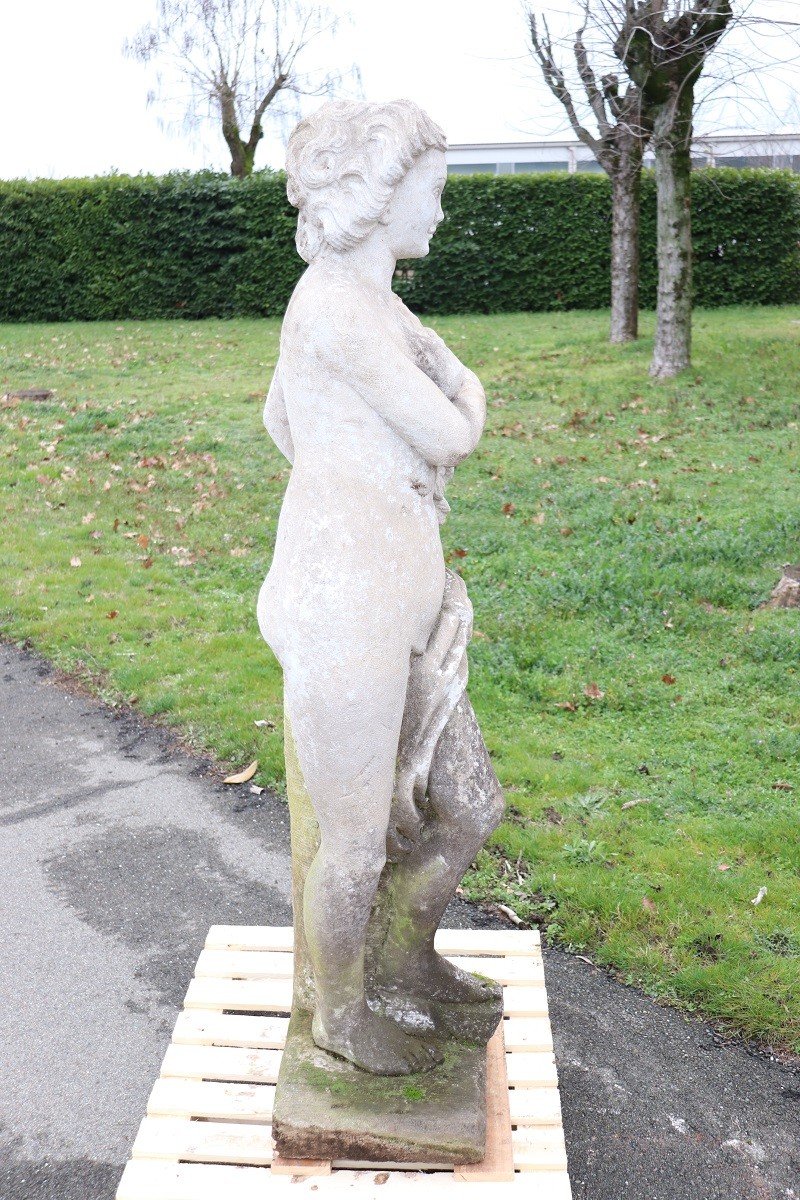 Leda e il cigno, statua da giardino H 160 cm-photo-5