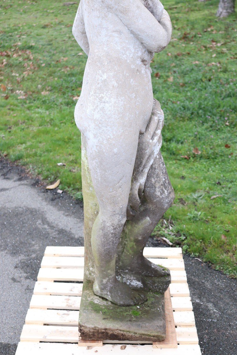 Leda e il cigno, statua da giardino H 160 cm-photo-7