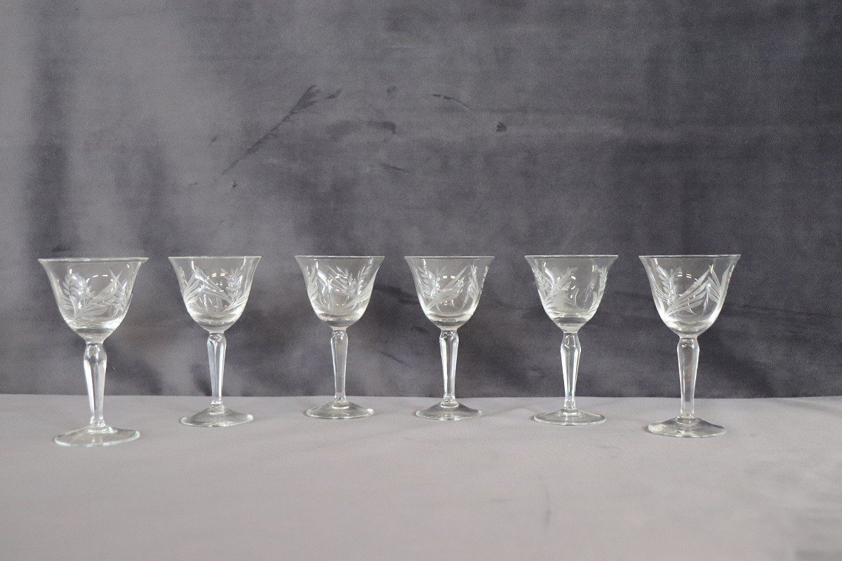 Set di sei bicchieri in cristallo da liquore/amaro-photo-2
