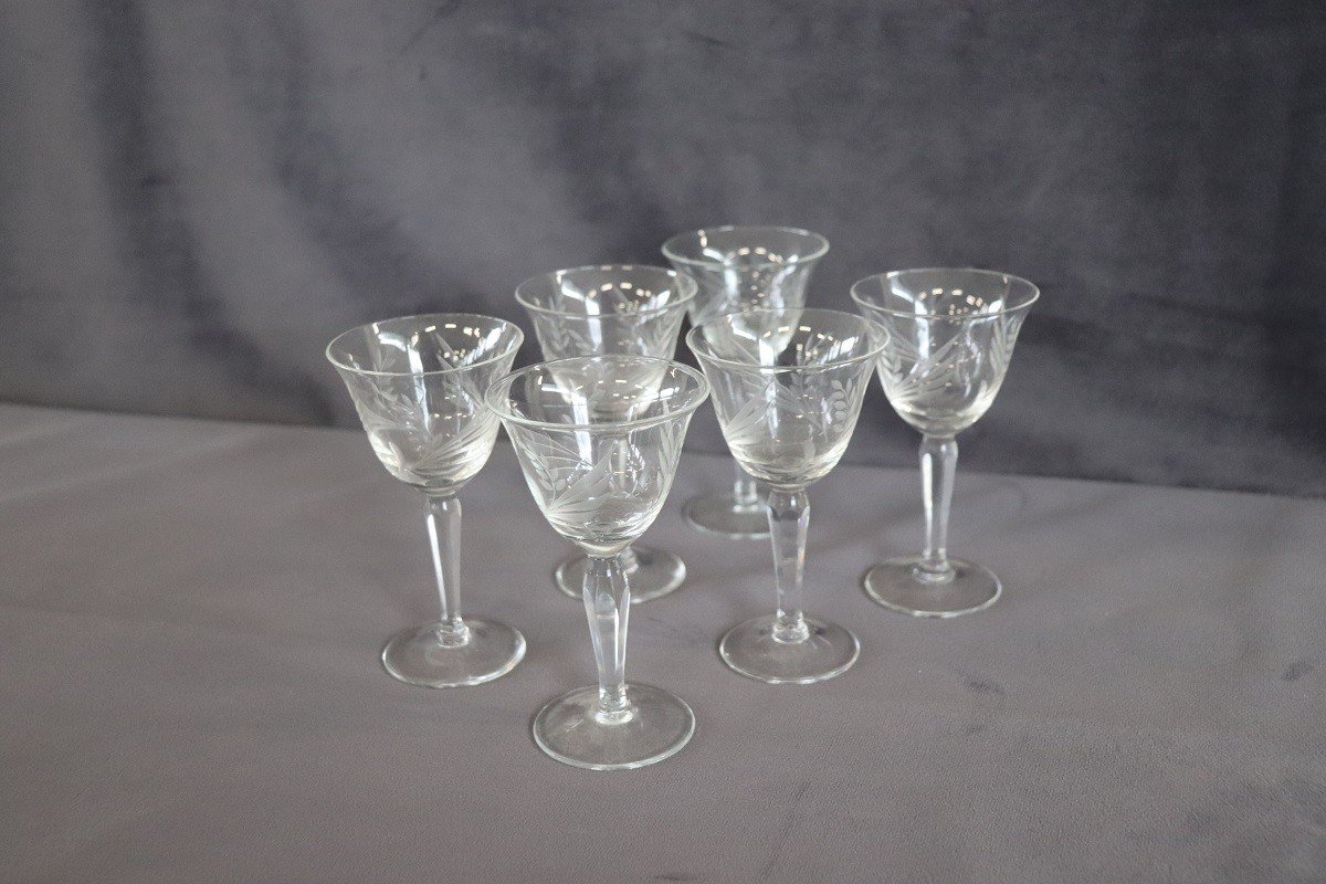 Set di sei bicchieri in cristallo da liquore/amaro-photo-4