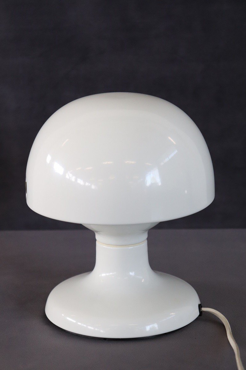 Lampada da tavolo in metallo bianco di Tobia e Afra Scarpa per Flos, anni '60-photo-2