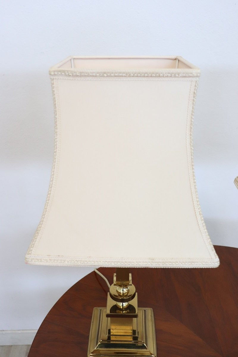 Lampade da comodino dorate, anni '70, set di 2-photo-1