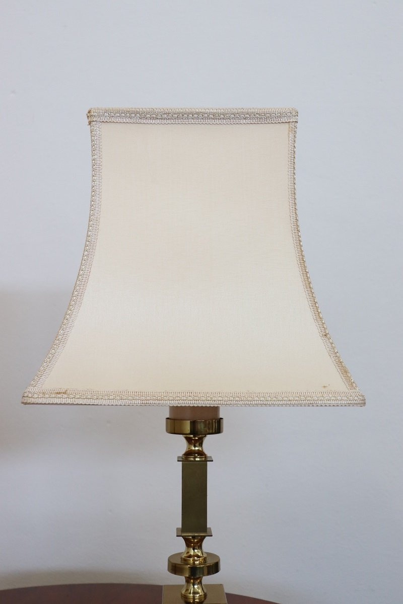 Lampade da comodino dorate, anni '70, set di 2-photo-6