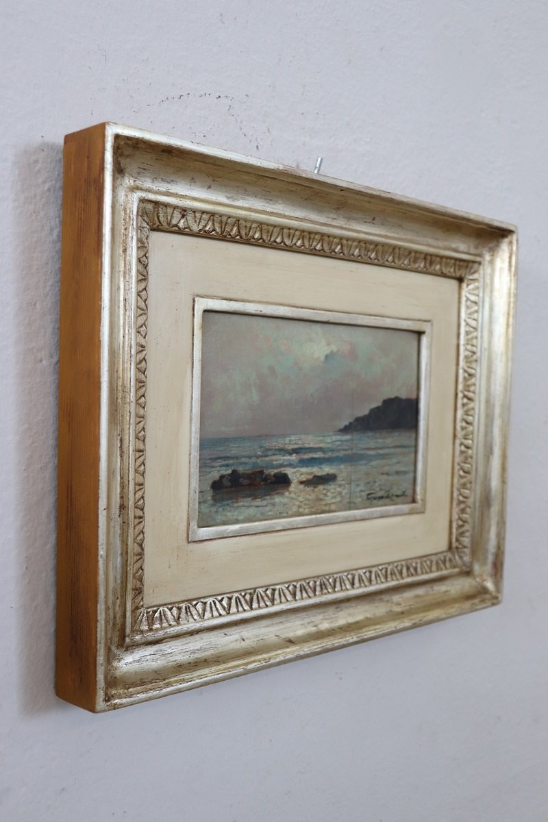 Paesaggio, Olio su tavola, firmato e datato 1933-photo-5
