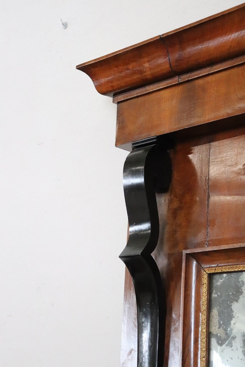 Specchio da parete in legno di noce, inizio XIX secolo-photo-1