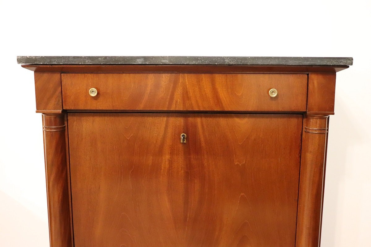 secretaire antico in mogano secolo XIX-photo-4