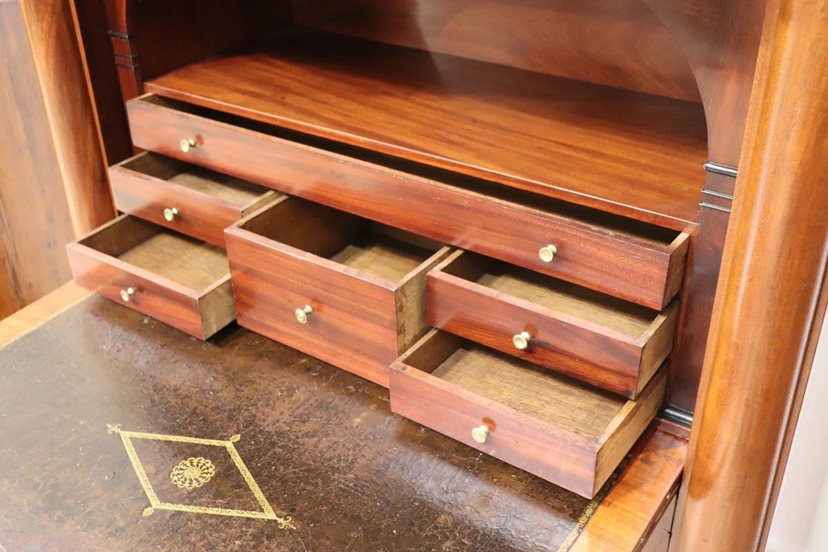 secretaire antico in mogano secolo XIX-photo-4