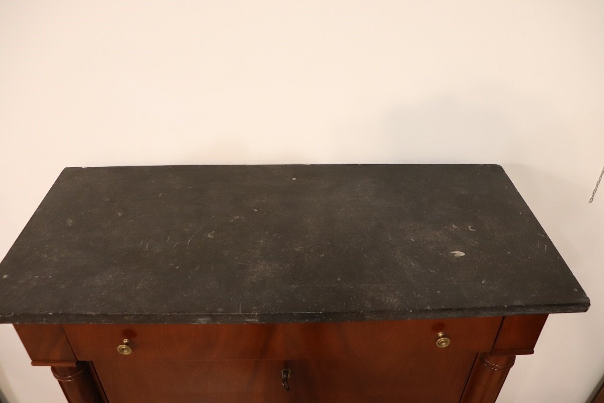 secretaire antico in mogano secolo XIX-photo-7