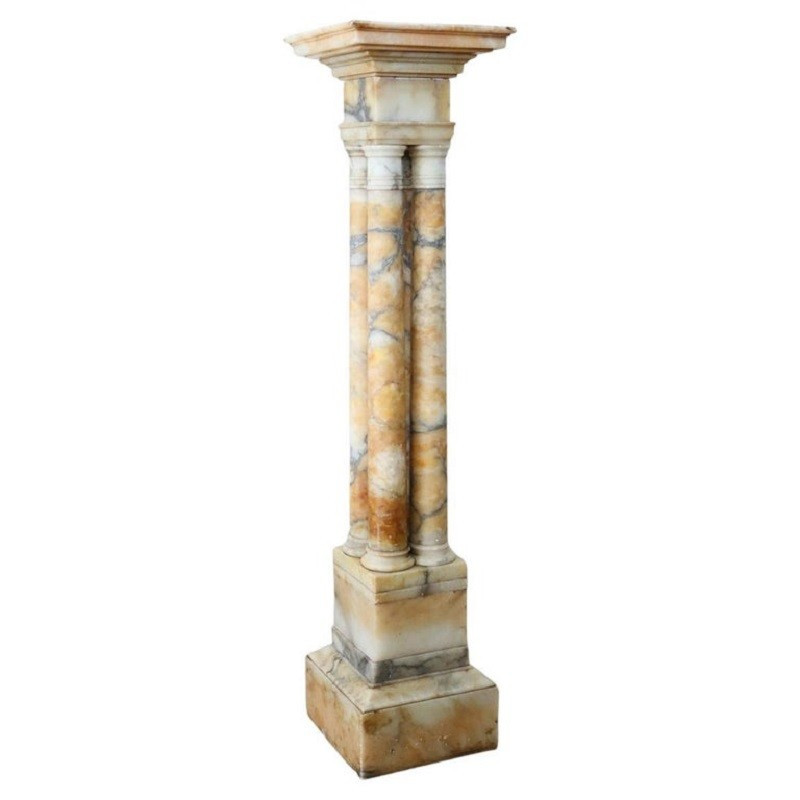 Colonna in marmo, italia secolo XIX