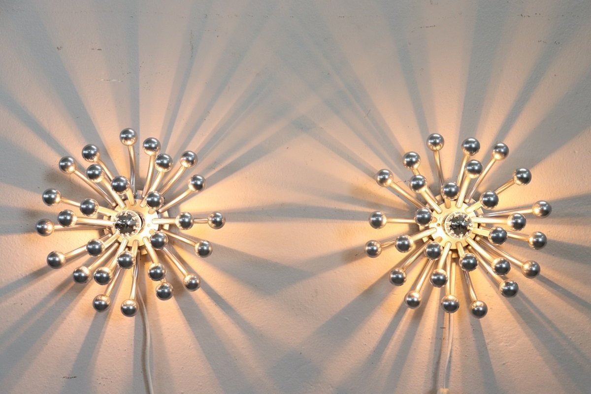 Lampade da muro o tavolo di Studio Tetrarch per Valenti, anni '70, set di 2-photo-2