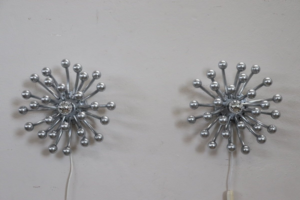 Lampade da muro o tavolo di Studio Tetrarch per Valenti, anni '70, set di 2-photo-3
