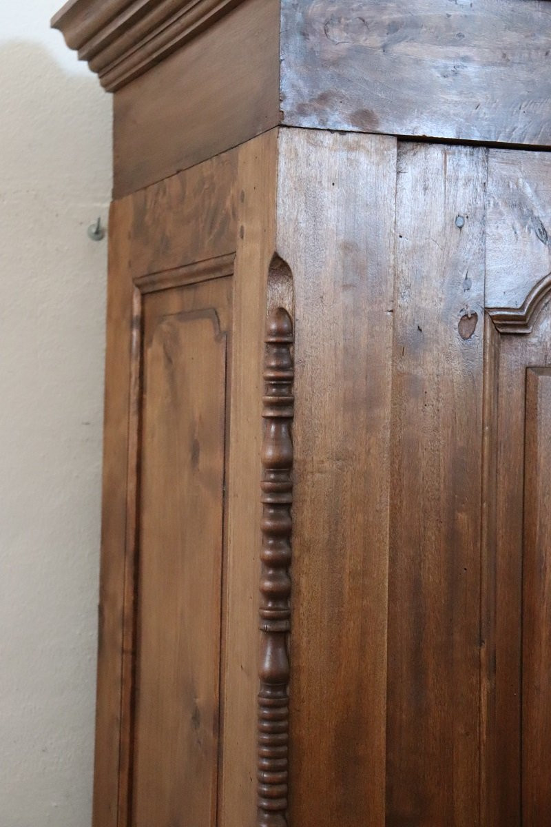 Armadio antico in legno di pioppo secolo XIX-photo-1