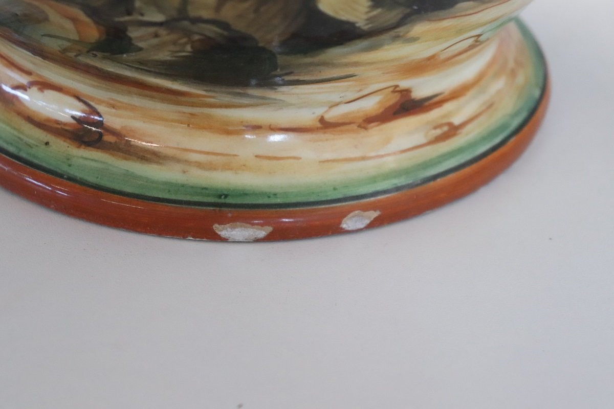 Vaso in ceramica decoro classico, Italia anni '80-photo-7