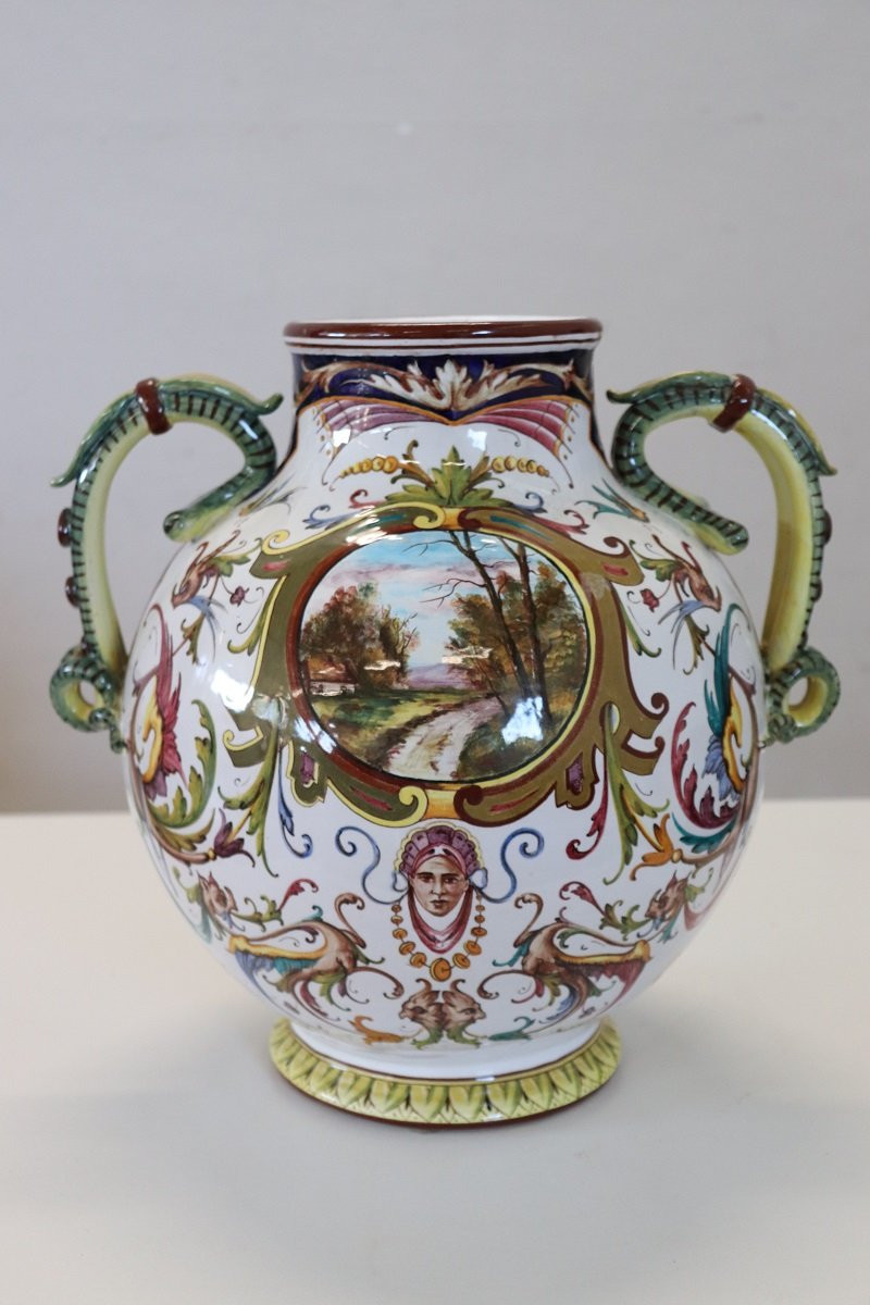 Vaso in ceramica, Faenza Italia anni 1950-photo-2