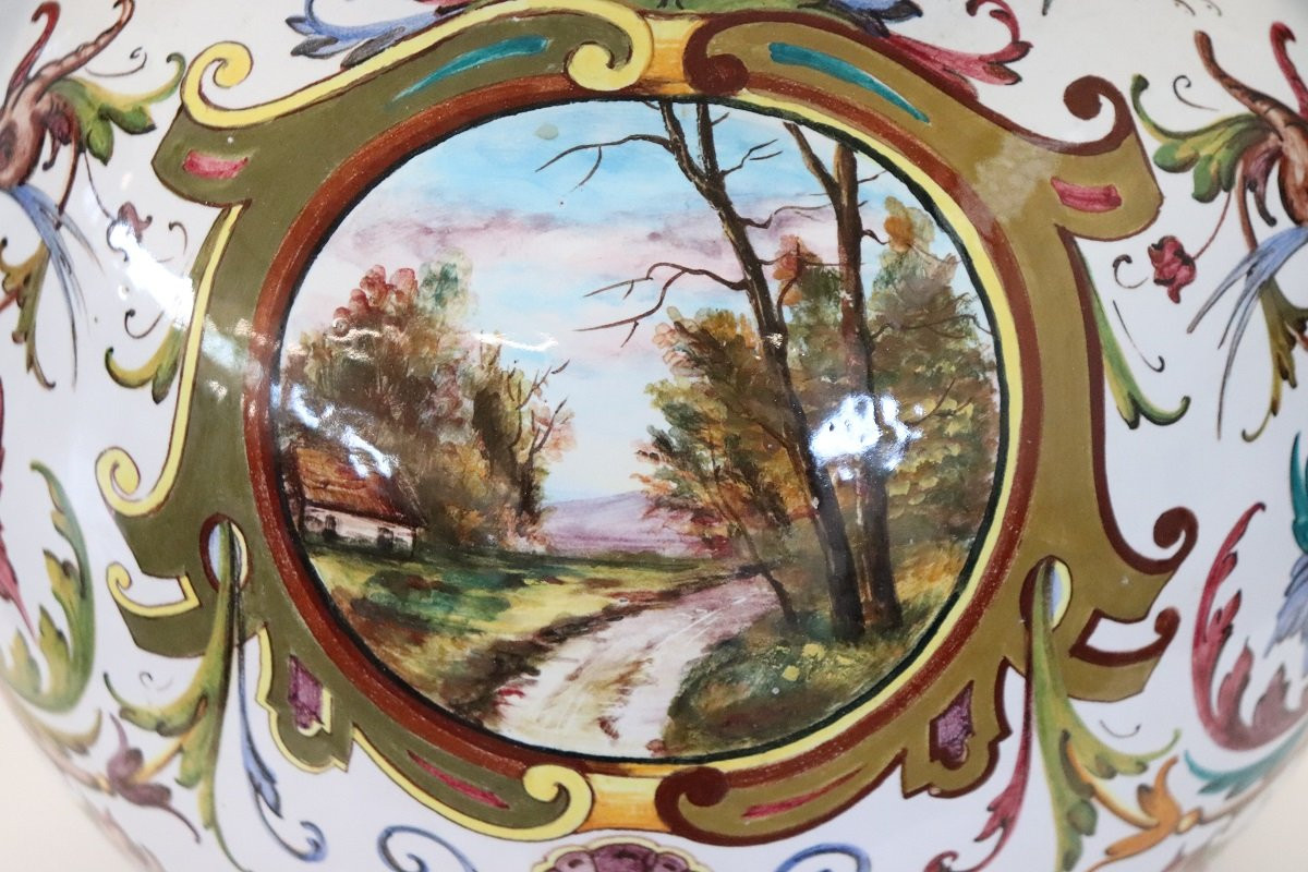Vaso in ceramica, Faenza Italia anni 1950-photo-3
