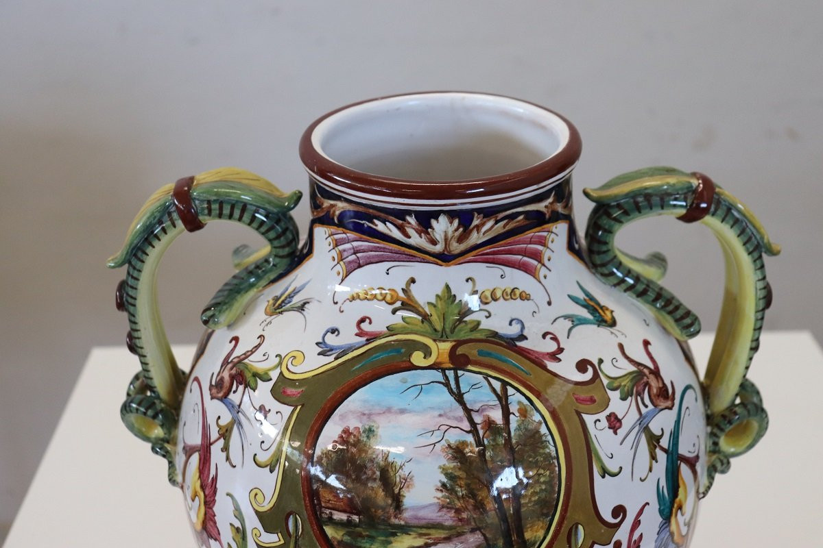 Vaso in ceramica, Faenza Italia anni 1950-photo-4
